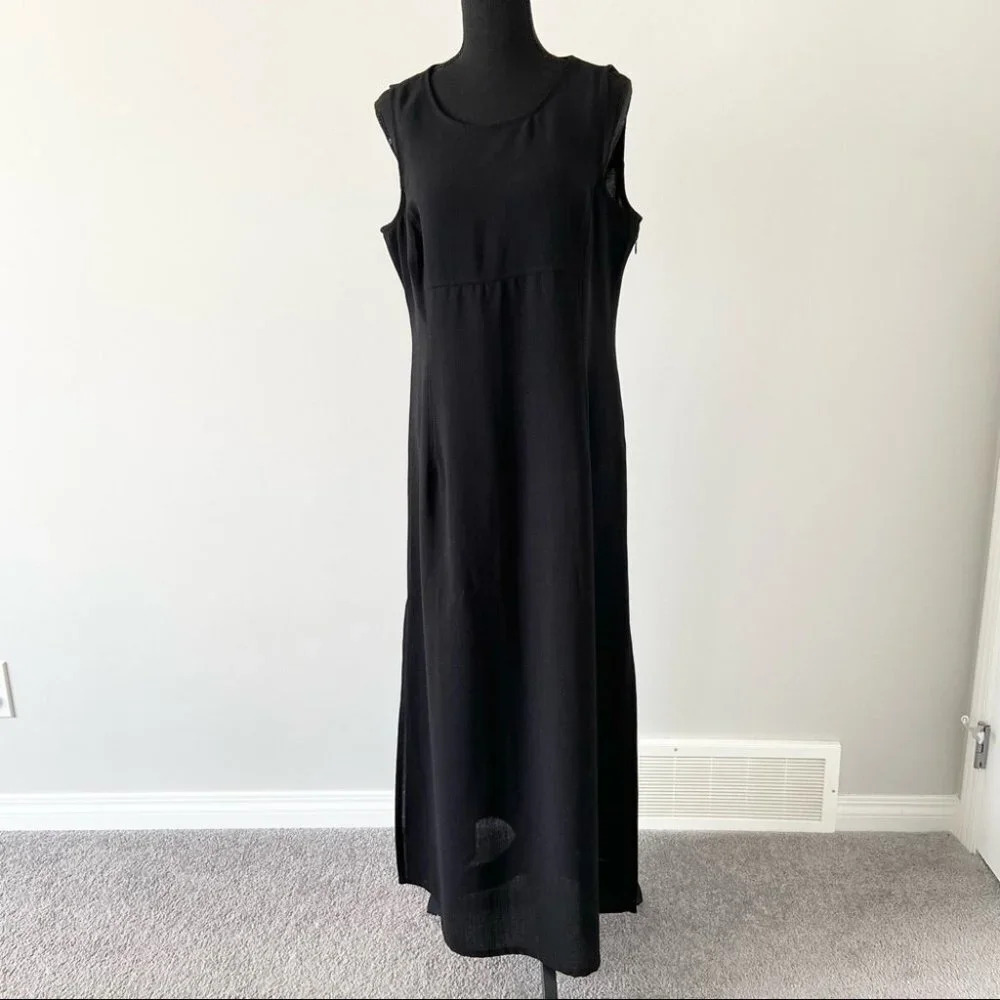 Vintage S.C. & CO. Sleeveless High Slits Flowy Breezy Maxi Dress
